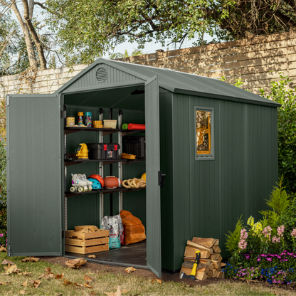 Darwin 6x8ft Outdoor Garden Shed 