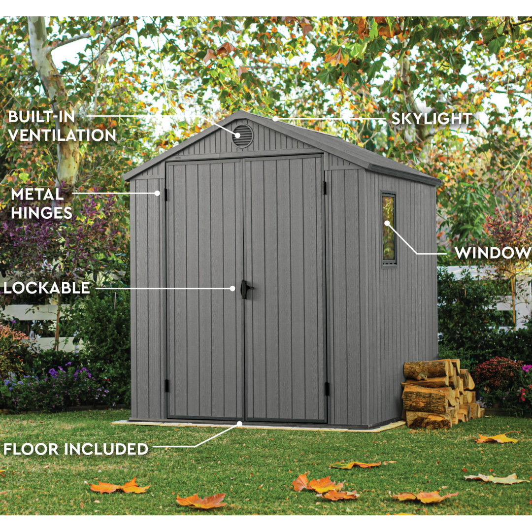 Darwin 6x6ft Premium Outdoor Garden Shed 