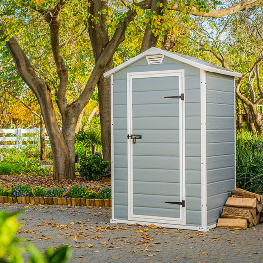 Manor 4x3ft Slim Outdoor Garden Shed 