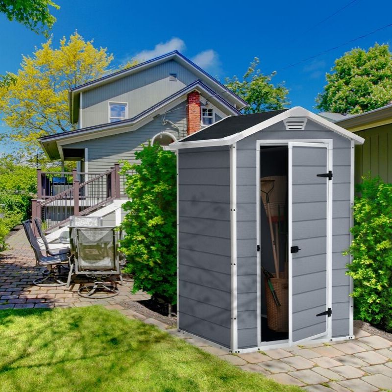 Manor 4x3ft Slim Outdoor Garden Shed 