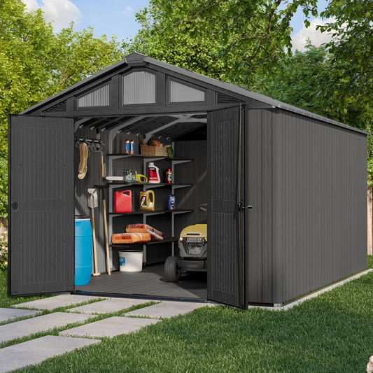 Stronghold 10x15ft Premium Outdoor Storage Shed
