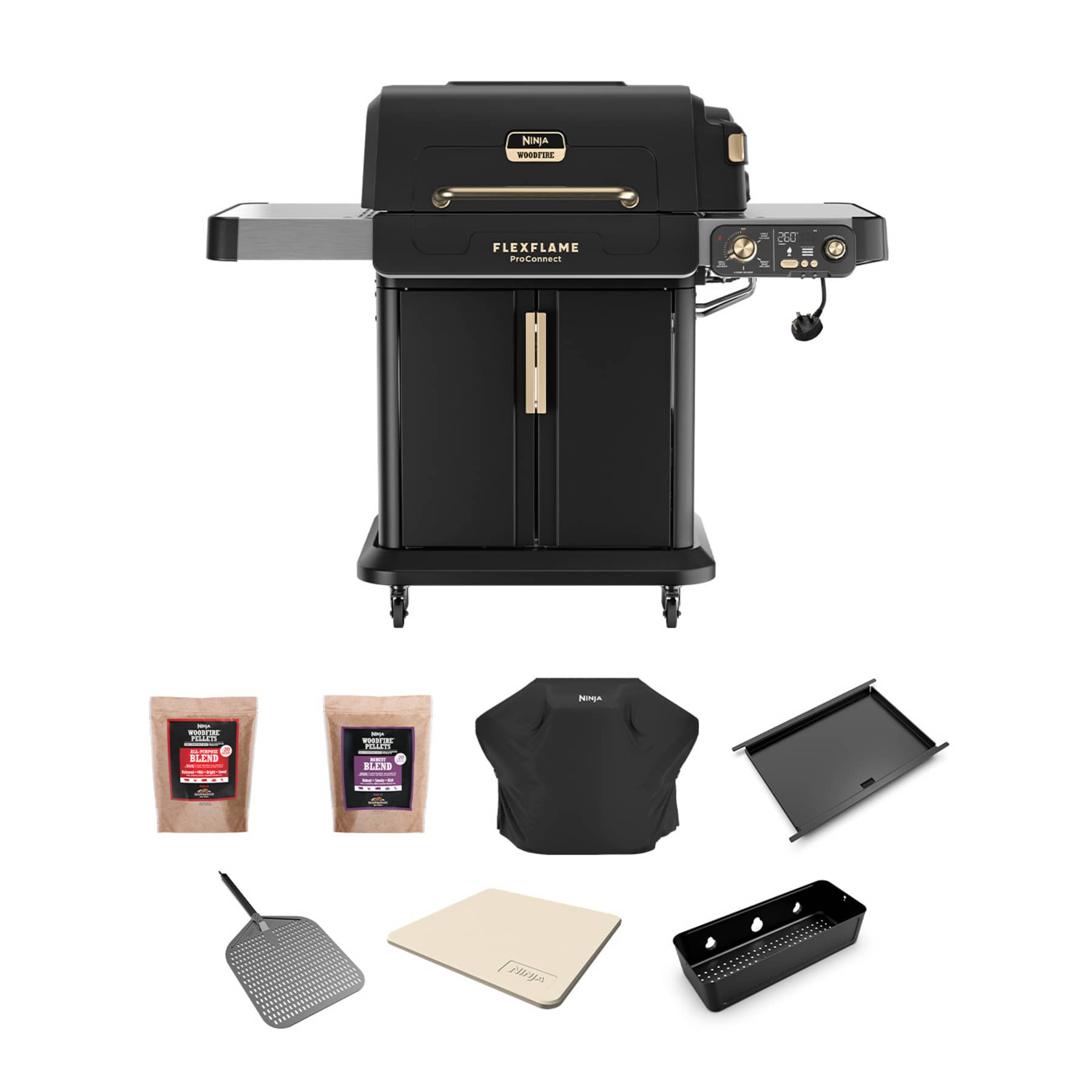 00_PG305UKUB_01.jpg FlexFlame ProConnect Gas BBQ Ultimate 5-in-1 Bundle - Image 1