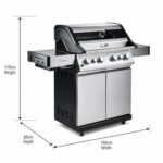 Olympus 6-Burner Stainless Steel Gas BBQ - Image 8