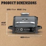 Woodfire Electric BBQ Grill & Smoker with Stand & Cover - Image 3