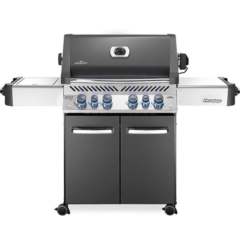 Prestige-500-RSIB-Prod-Str-CH-Knbs-On-800px_dc2edf30-b27a-4290-b174-65b6910f8fc0.jpg Premium extra-large 7-burner smart grill - Natural Gas - Grey - Image 1